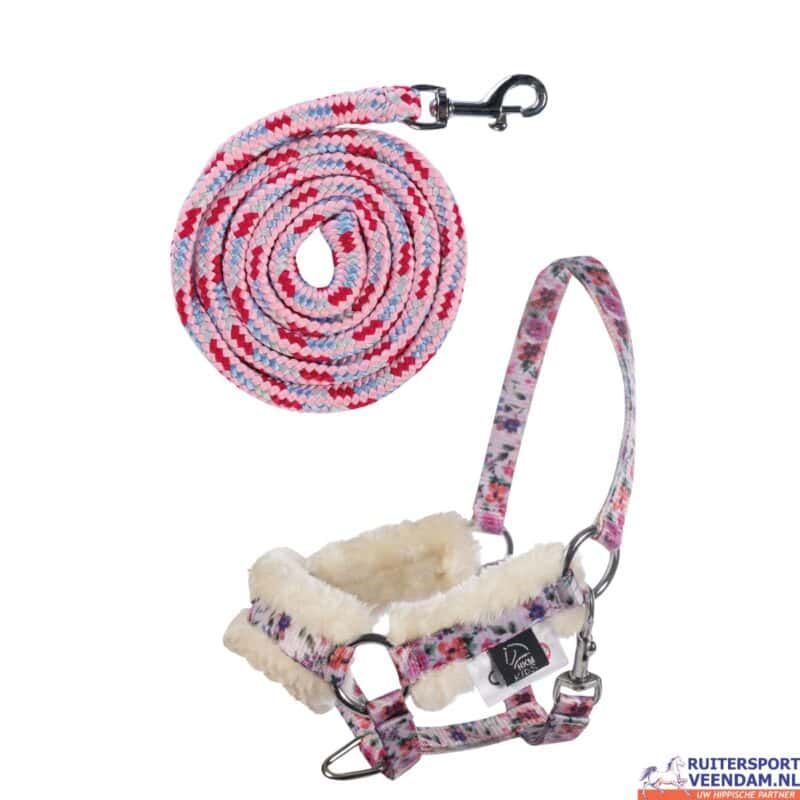 Hobby Horse Halster Bont en Touw (1)