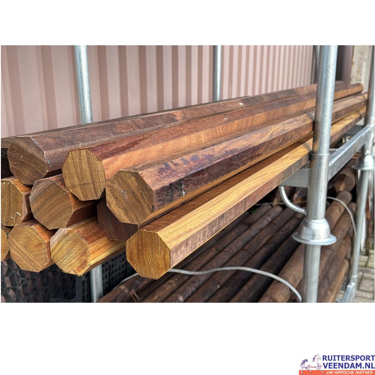 8 Kant Hardhout Hindernisbalk 1 8 Kant Hardhout Hindernisbalk