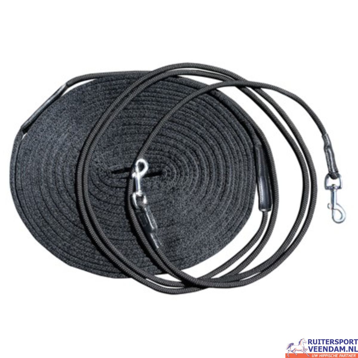 Dubbele longeerlijn zwart 1 Dubbele longeerlijn zwart (1)