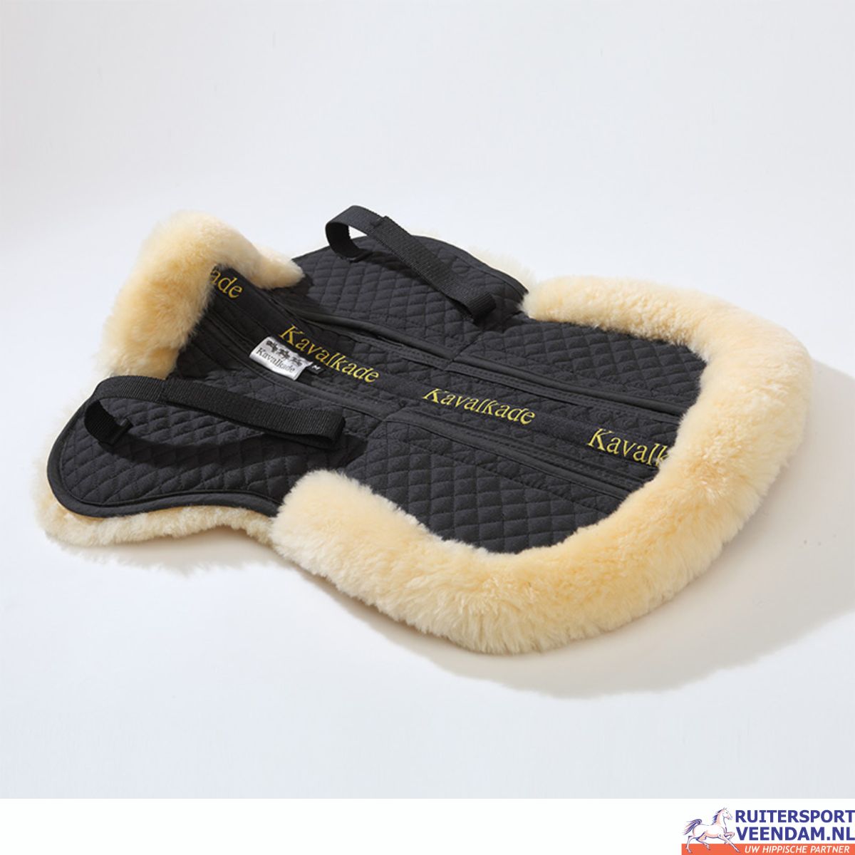 Kavalkade Zadelonderlegger Lamswol met inlages 4 Kavalkade Zadelonderlegger Lamswol met inlages