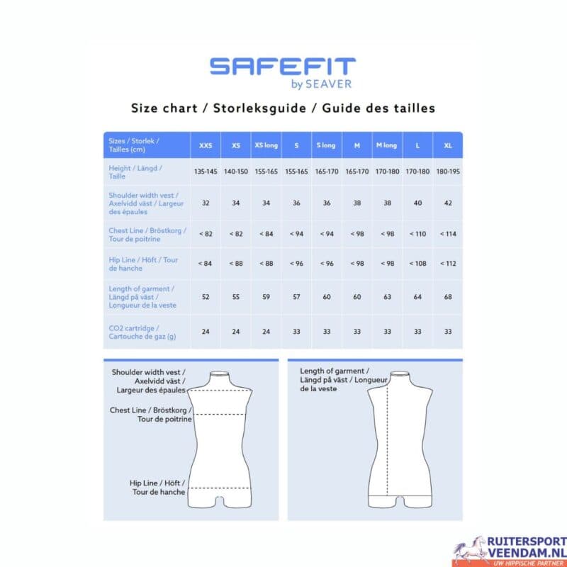 SafeFit Airbag Vest by Seaver - Afbeelding 3