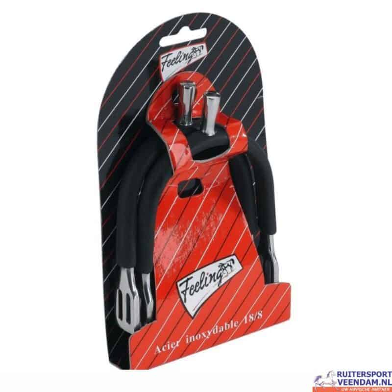 Feeling Staaf RVS sporen met rubber bekleed (1)
