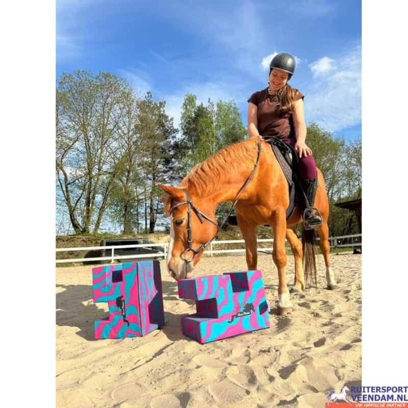 Foam cavaletti set voor paardentraining en dressuur.