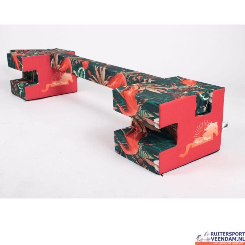 Foam cavaletti set van 2 voor paardentraining en springoefeningen.