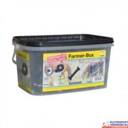 Farmer-Box met accessoires voor tuin en landbouw.