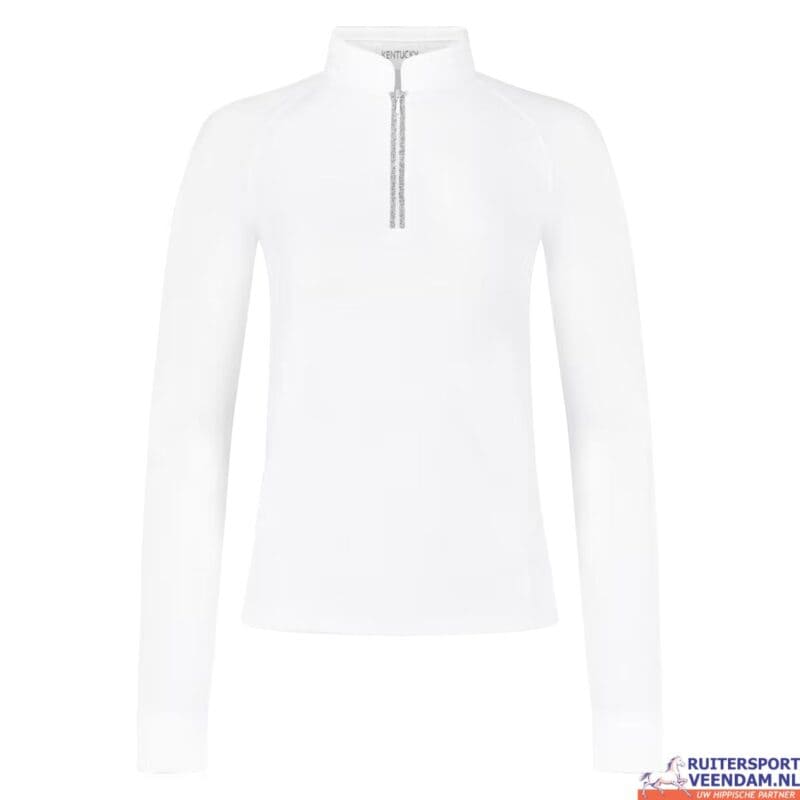 Dames showshirt met glitterdetails voor paardensport, Kentucky merk.
