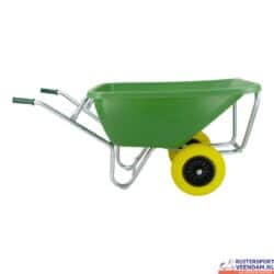 Kruiwagen fort F&S met luchtwielen en verzinkt onderstel, ideaal voor tuin en landbouwgebruik.