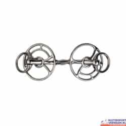 Metalab JW ophaaltrens dubbelgebroken voor paardensport en dressuur.