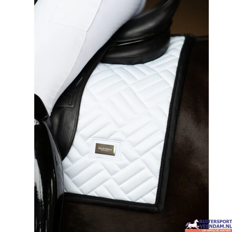 ES Dressage Saddle Pad Modern White (3)