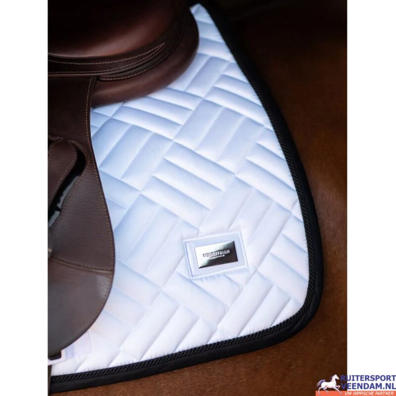 ES Dressage Saddle Pad Modern White (5)