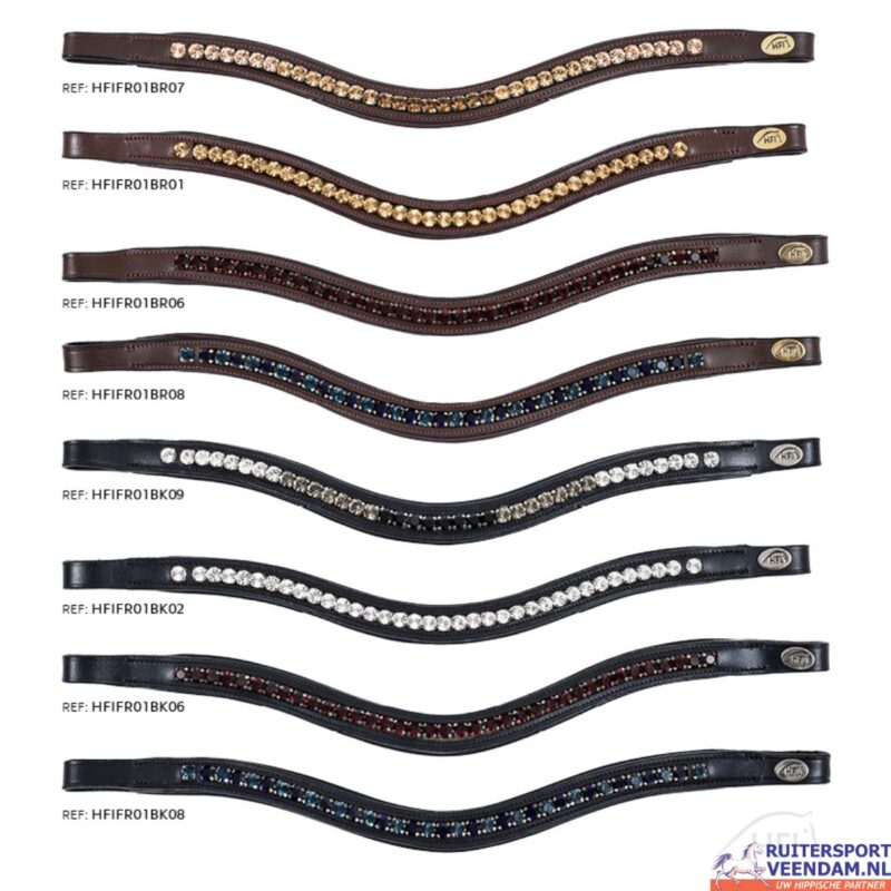 HFI Frontriem Padded Wave Strass (3)